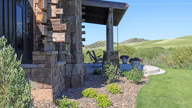 Back Deck Custom Wood Columns Elk Creek Ranch